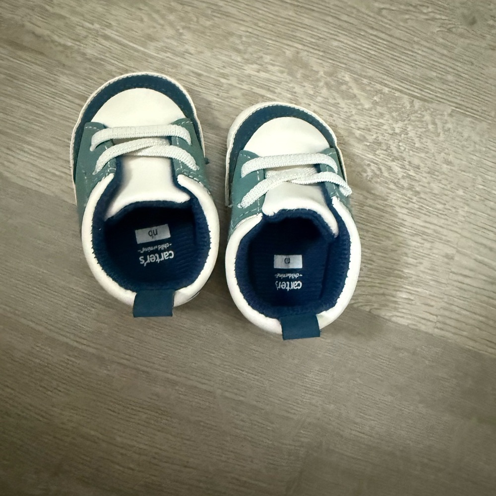 Carter's Teal and White Baby Sneakers